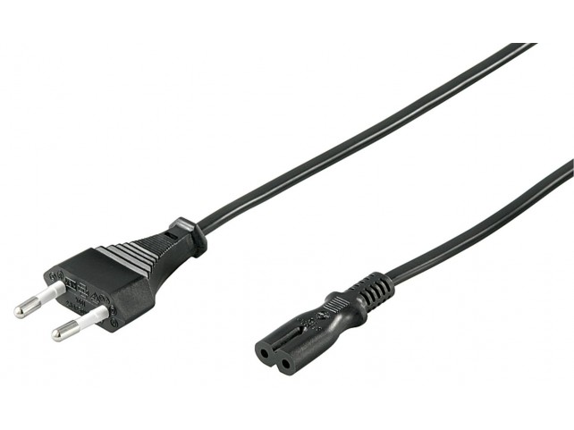 MicroConnect Cavo Alimentazione 1,2M IEC320 C7 con 2 Poli Spina Italiana Bipolare per PS, TV Monitor