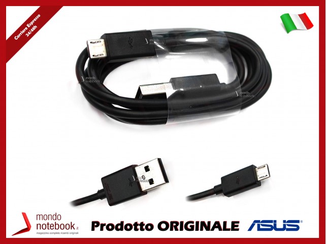 Cavo Dati USB a MICRO USB B 5P Originale Asus (Nero) (circa 85cm)