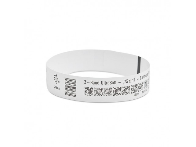 Zebra Wristband, Synthetic,  19.1x279.4mm DT, Z-Band Ultra