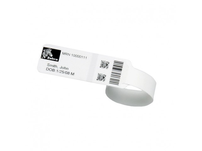 Zebra Wristband, Synthetic,  25.4x201.6mm DT, Lam