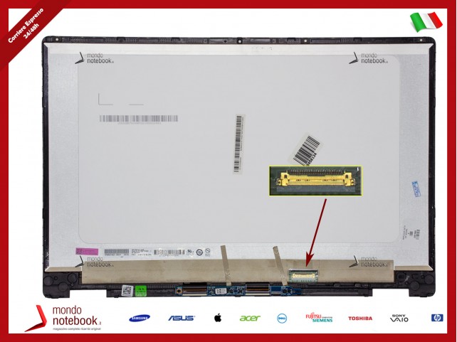 Display Completo di Touchscreen per HP Pavilion X360 CONVERTIBLE 15-DQ  FHD