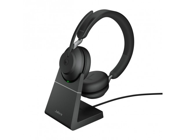 Jabra Evolve2 65, Link380c MS  Stereo Stand Black Evolve2