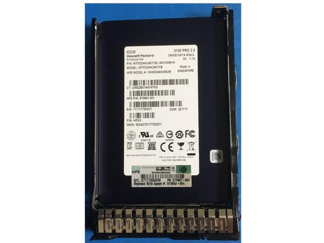 Hewlett Packard Enterprise SSD 240GB SFF SATA RI DS SC  