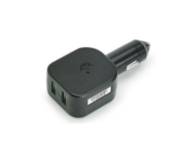 Zebra CIGARETTE LIGHTER ADAPTER,  5V, 2.5A, TWO TYPE A USB