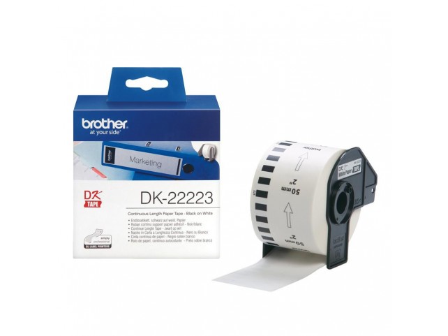Brother DK22223 CONTINUOUS PAPER TAPE  50MM 50mm x 30,48m
