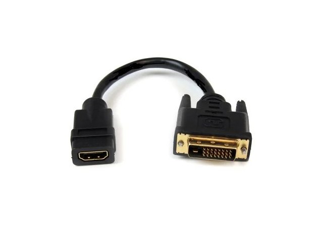 Garbot DVI-HDMI. M/F. Black. 15cm  