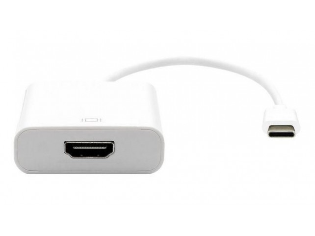 Garbot USB3.1 C-HDMI. M/F. White 20cm  