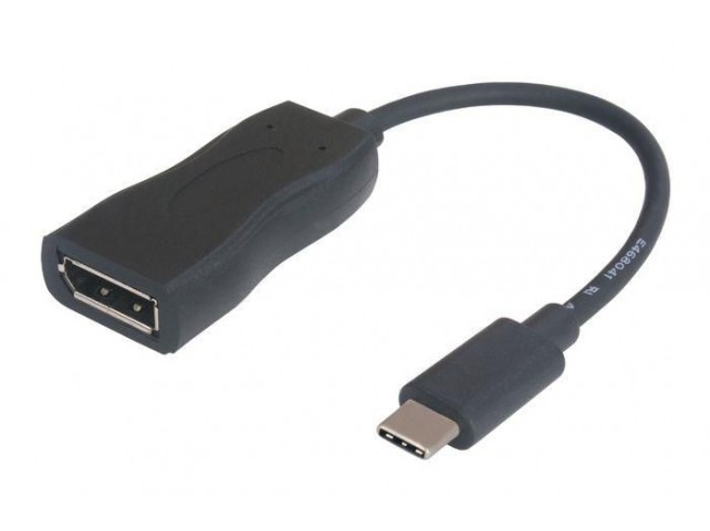 Garbot USB3.1 C-DP. M/F. Black. 15cm  