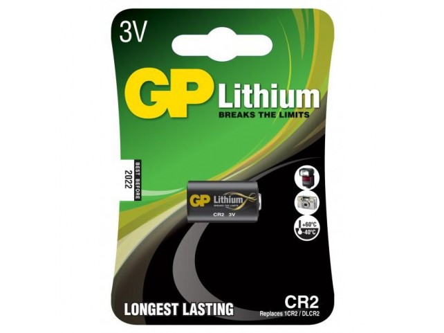 GP Batteries LITHIUM BATTERY CR2  Lithium 3703, Rechargeable