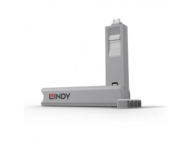 Lindy 40427 port dust cover 4 pc(s)  40427, Port blocker + key,
