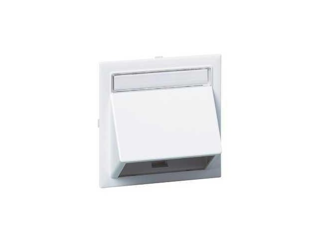 Schneider Angled data cap for Wall  mounting White, thorsman kanal