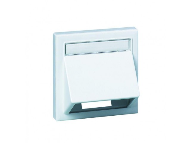 Schneider Angled data cap for  wall mounting, white