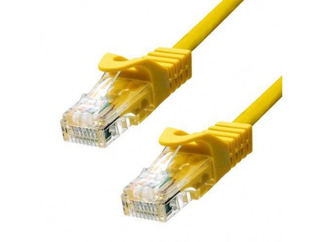 ProXtend CAT5e U/UTP CU PVC Ethernet  Cable Yellow 1m