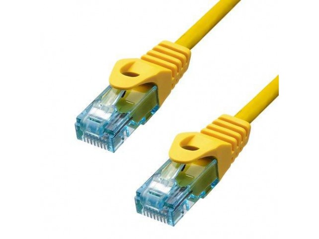 ProXtend CAT6A U/UTP CU LSZH Ethernet  Cable Yellow 25cm