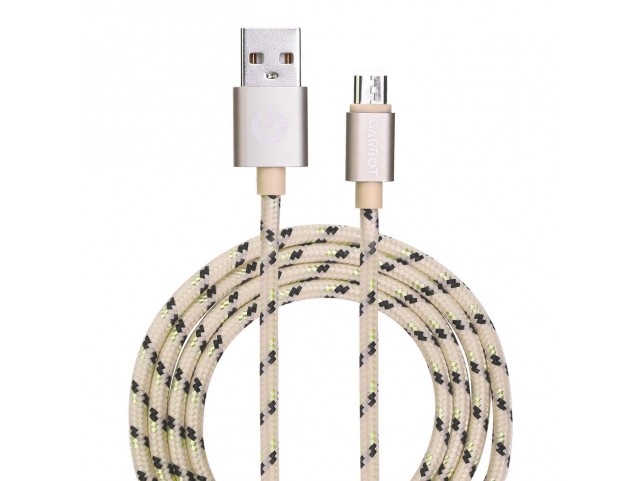 Garbot Garbot Grab&Go 1m Braided  Micro-USB Cable Gold