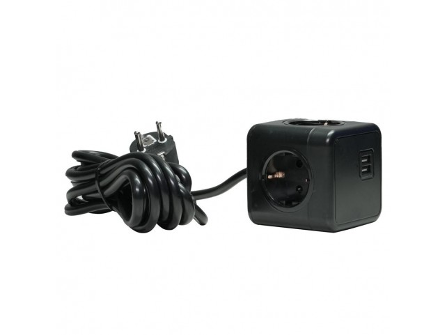 MicroConnect PowerCube Duo USB & Power, 3m  