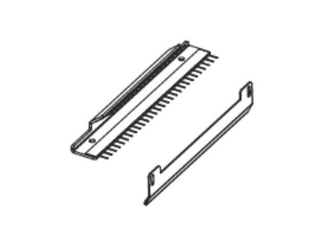 Zebra Kit Ribbon Strip Plate and  Static Brush ZE500-4 RH & LH