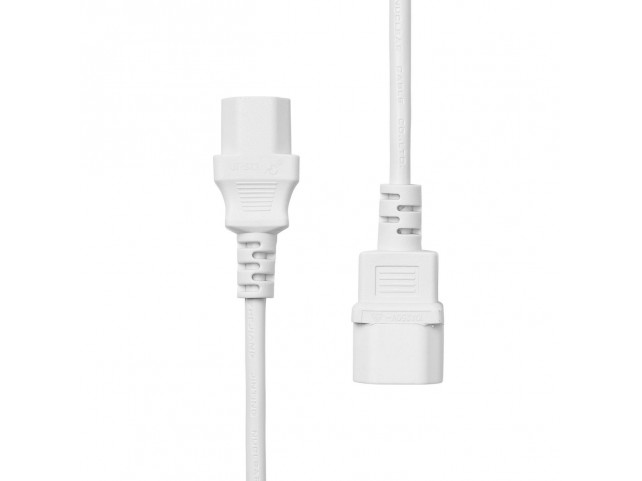 ProXtend Power Extension Cord C13 to  C14 0.5M White