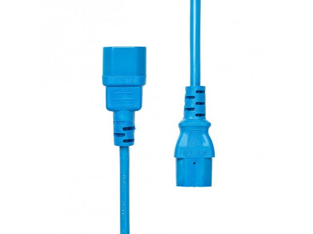 ProXtend Power Extension Cord C13 to  C14 1M Blue