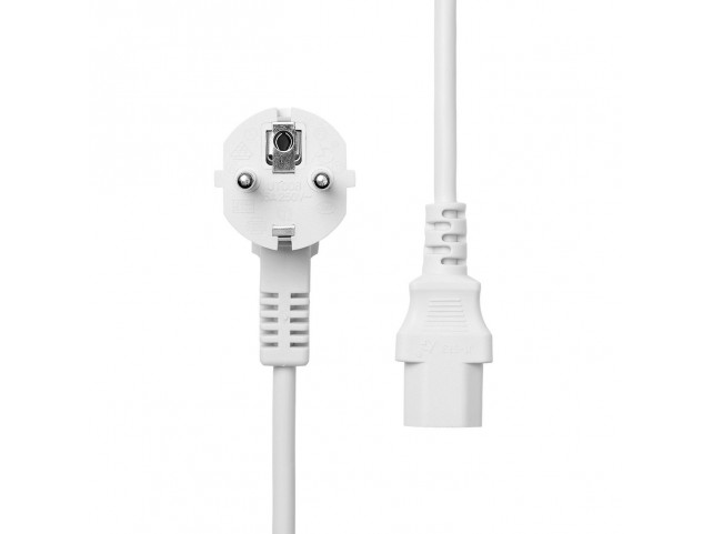 ProXtend Power Cord Schuko Angled to  C13 2M White