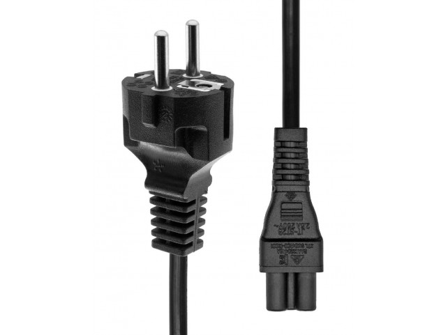 ProXtend Power Cord Schuko to C5 Black  1M 100pcs