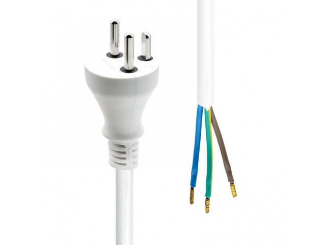 ProXtend Power Cord Denmark to Open  End 10M White