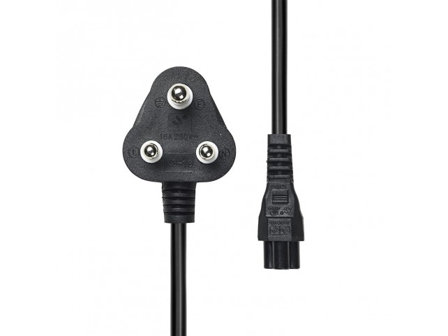 ProXtend Power Cord South Africa  Angled to C5 2M Black