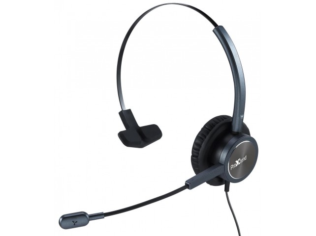 ProXtend Epode Wired USB Headset -  Black, 2.4m Cable
