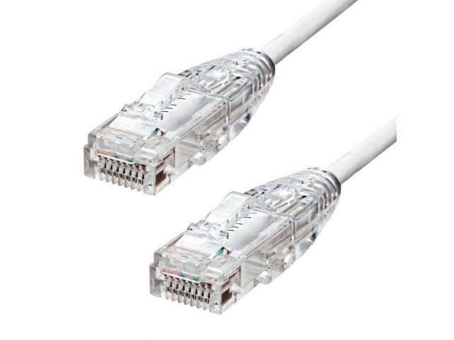 ProXtend Ultra Slim CAT6A U/UTP CU  LSZH Ethernet Cable White