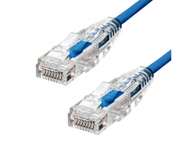 ProXtend Ultra Slim CAT6A U/UTP CU  LSZH Ethernet Cable Blue 30cm