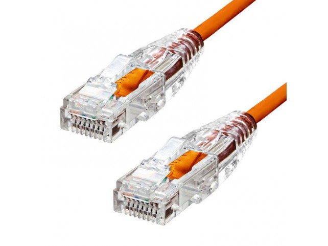 ProXtend Ultra Slim CAT6A U/UTP CU  LSZH Ethernet Cable Orange