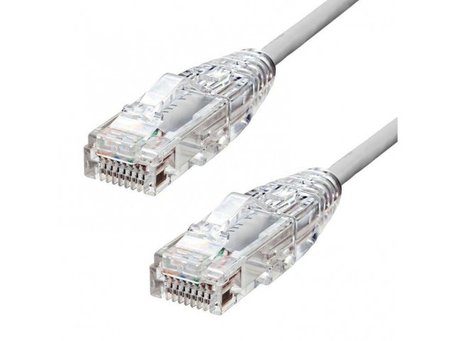 ProXtend Ultra Slim CAT6A U/UTP CU  LSZH Ethernet Cable Grey 3m