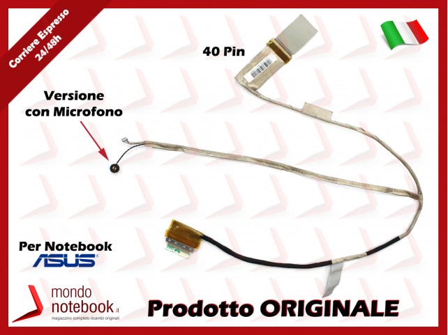 Cavo Flat LCD ASUS K54 K54L X54CX54L (Versione Con Microfono)