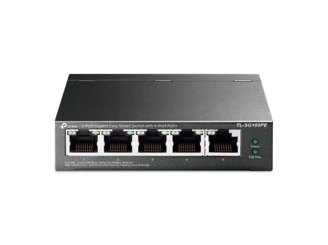 TP-Link 5-Port Gigabit Easy Smart PoE  Switch with 4-Port PoE+