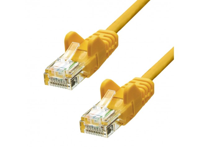 ProXtend CAT5e U/UTP CCA PVC Ethernet  Cable Yellow 25cm