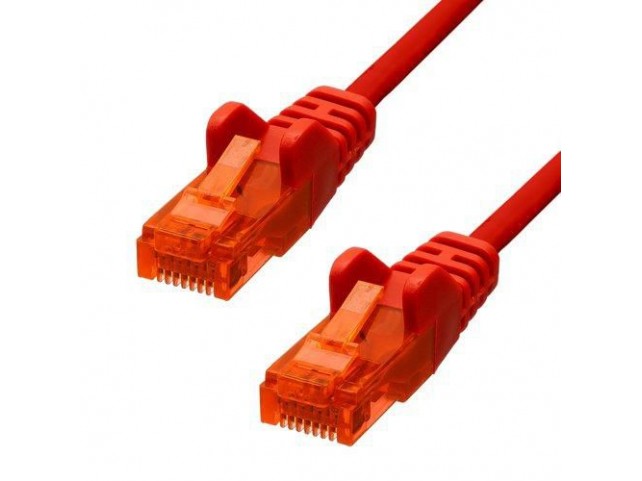 ProXtend CAT6 U/UTP CCA PVC Ethernet  Cable Red 25cm