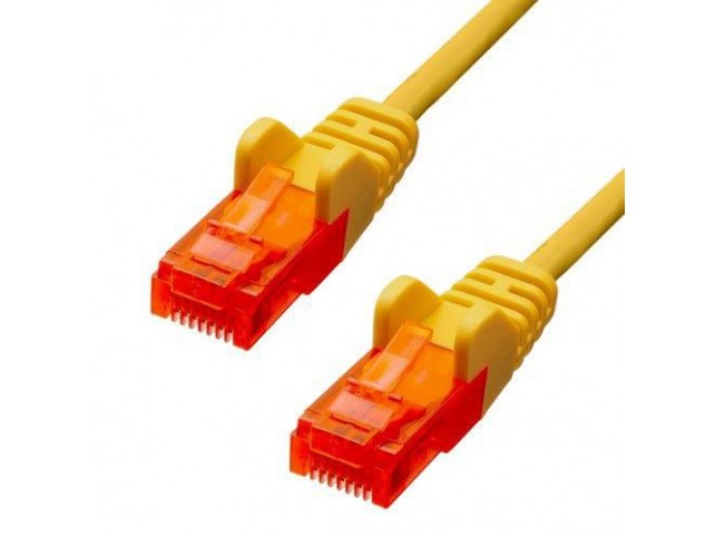 ProXtend CAT6 U/UTP CCA PVC Ethernet  Cable Yellow 25cm