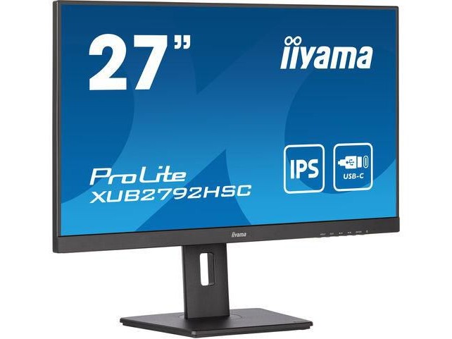iiyama 27" ETE IPS-panel, 1920x1080,  250cd/mý, 15cm Height Adj.