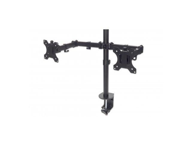 Manhattan Tv & Monitor Mount, Desk,  Full Motion, 2 Screens,