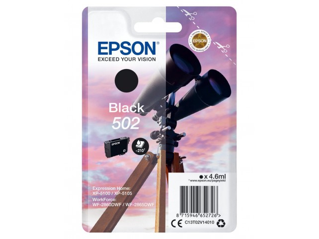 Epson Singlepack Black 502 Ink SEC  Singlepack Black 502 Ink,