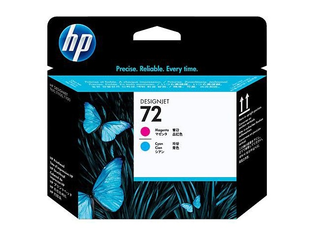 HP Print Head Magenta+Cyan  72, HP Designjet T610, T620,