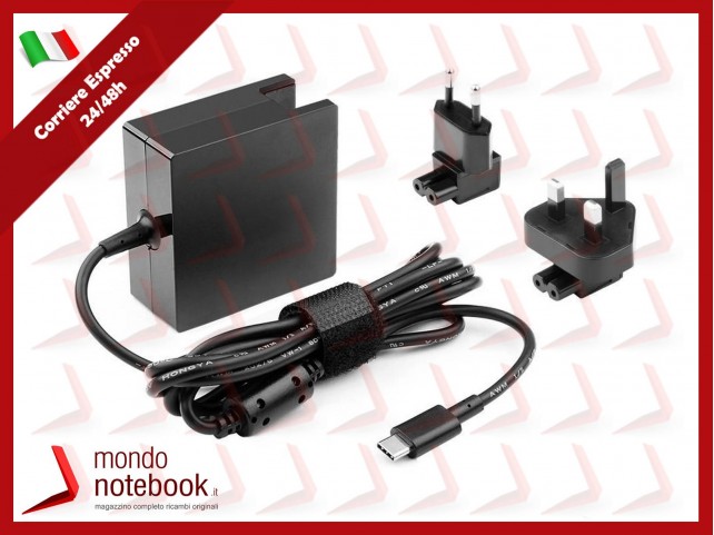 Alimentatore CoreParts 65W 5V 2.4A-20V 3.2A Plug USB-C presa IT e UK
