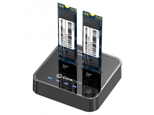 CoreParts USB3.2 Type C (10Gpbs) M.2  NVMe SSD cloner Docking