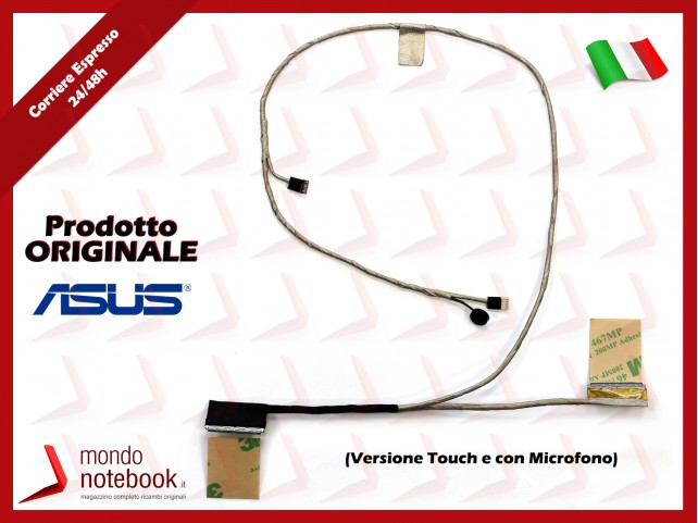 Cavo Flat LCD ASUS X553MA (D553MA, R515MA, F553MA)(Versione Touch e Con Microfono)