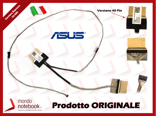 Cavo Flat LCD ASUS X555LA X555LN X555LD-3D LVDS (Versione 40 Pin)(Versione 2)