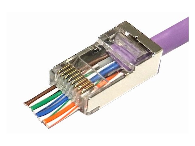MicroConnect Modular EZ Plug RJ45 8P8C  CAT6 50pcs. FTP Shielded