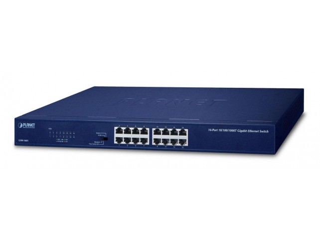 Planet 16-P 10/100/1000Mbps Gigabit  Ethernet Switch