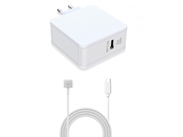 CoreParts Power Adapter for MacBook  90W 20V 4.5A Plug: Magsafe 2