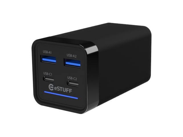 eSTUFF Multi charger PD65W 2C+2A  