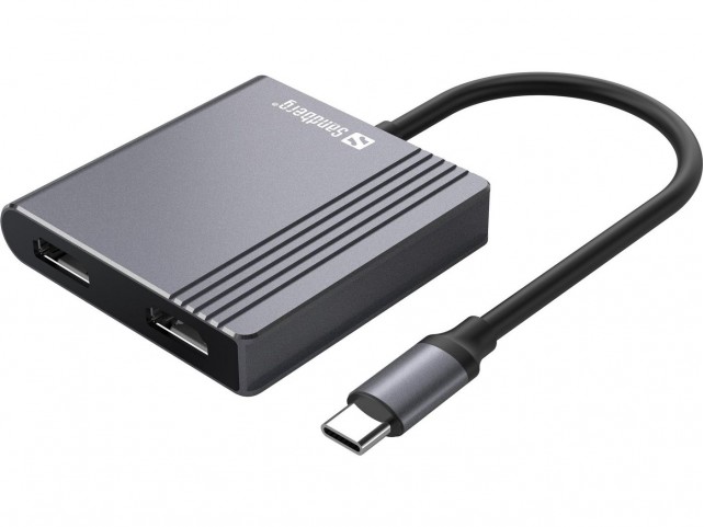 Sandberg USB-C Dock 2xHDMI+USB+PD  